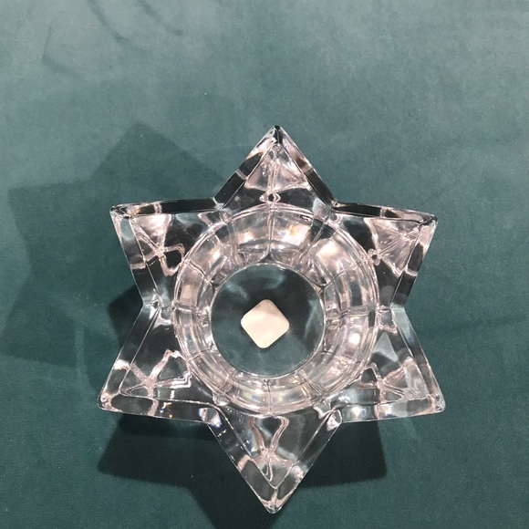 Party lite crystal six point star Tea-light Candle Holder 5Wx 2H - Picture 10 of 16